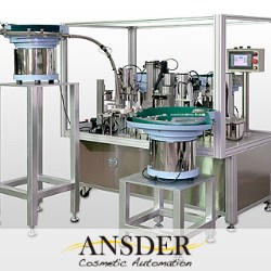 The chain-type lip balm assembly line by Ansder