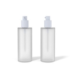 Glass Skincare Bottle with Pump D6113-013