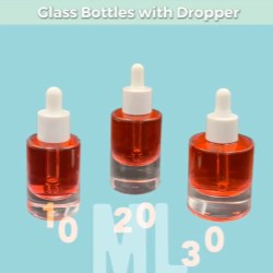 
                                                            
                                                        
                                                        10ml, 20ml and 30ml Glass Bottles with Dropper